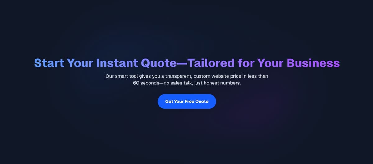 WeblitzStack Instant Quoter